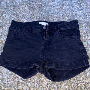 H&M Black Jean Shorts